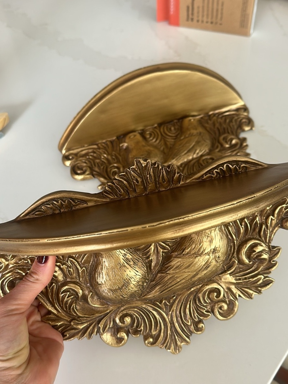 Ornate Gold Wall Shelf - Decorative Home Wall Decor from Etsy